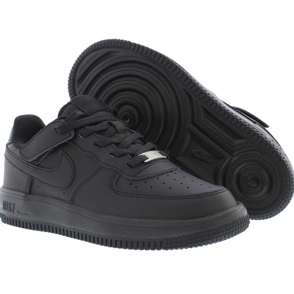 NIKE FORCE 1 LOW EASYON (PS) "BLACK" Little Kid, Size 11